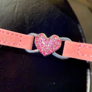 Heart Collar with Safety Belt & Bell Adjustable 8-10 inches for Kitten Pink NWT